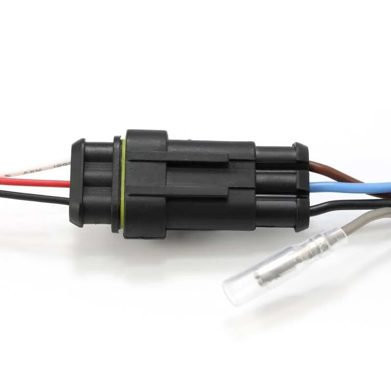 AlphaRex 14-20 Toyota Tundra TRD Wiring Adapter Stock LED Headlight to AlphaRex Headlight Converter - Installation View