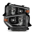Load image into Gallery viewer, AlphaRex 14-21 Toyota Tundra LUXX-Series LED Proj Headlights Alpha-Blk w/Actv Light &amp; Seq. Sig + DRL - Main Product View