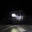 Load image into Gallery viewer, AlphaRex 14-21 Toyota Tundra LUXX-Series LED Proj Headlights Alpha-Blk w/Actv Light &amp; Seq. Sig + DRL - Side View