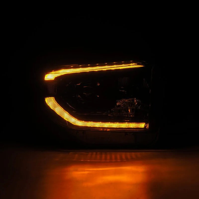 AlphaRex 14-21 Toyota Tundra LUXX-Series LED Proj Headlights Alpha-Blk w/Actv Light & Seq. Sig + DRL - Additional View 5