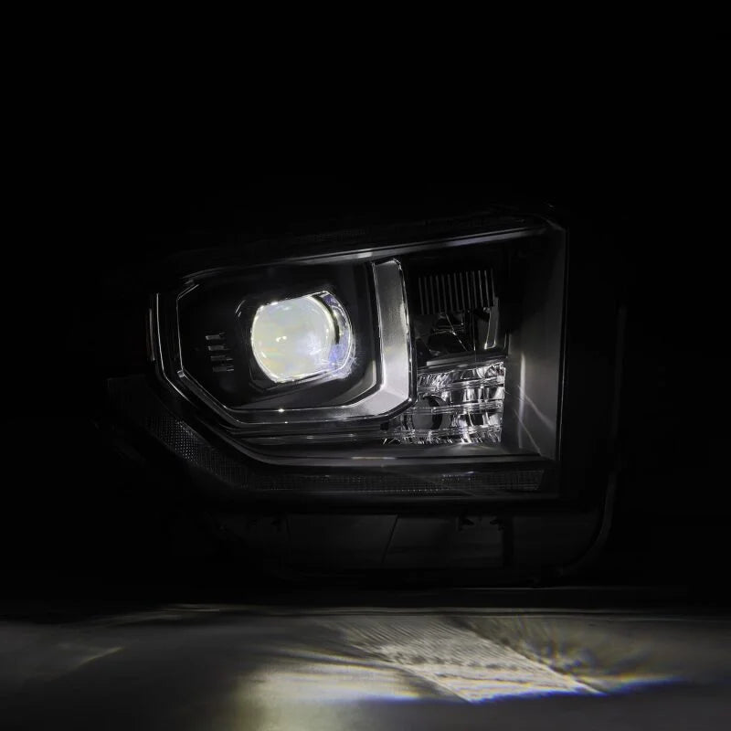 AlphaRex 14-21 Toyota Tundra LUXX-Series LED Proj Headlights Blk w/Actv Light & Seq. Sig + DRL - Additional View 6
