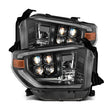 Load image into Gallery viewer, AlphaRex 14-21 Toyota Tundra NOVA-Series LED Proj Headlights Alpha-Blk w/Actv Light &amp; Seq. Sig + DRL - Main Product View
