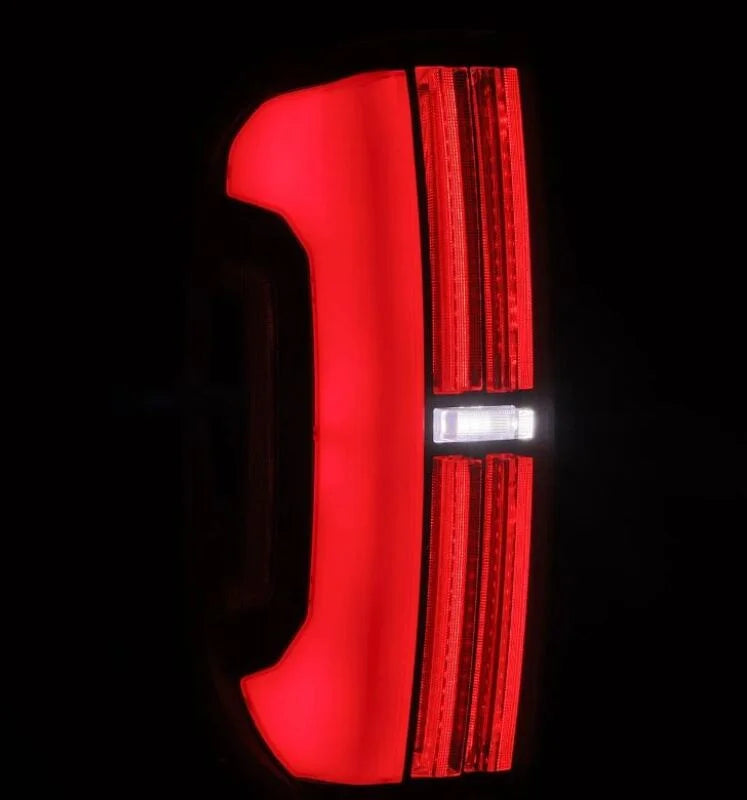 AlphaRex 14-21 Toyota Tundra Nova-Series LED Tail Lights - Black Red - Back View
