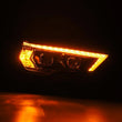 Load image into Gallery viewer, AlphaRex 14-22 Toyota 4Runner LUXX-Series LED Proj Headlights Blk w/Actv Light &amp; Seq. Sig + DRL - Side View
