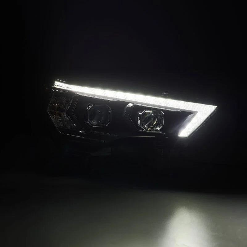 AlphaRex 14-22 Toyota 4Runner LUXX-Series LED Proj Headlights Blk w/Actv Light & Seq. Sig + DRL - Additional View 5