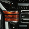 Load image into Gallery viewer, AlphaRex 15-17 Ford F-150 LUXX LED Projector Headlights Plank Style Alpha Blk w/Activ Light/DRL - Back View