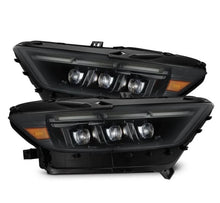 Load image into Gallery viewer, AlphaRex 15-17 Ford Mustang NOVA LED Proj Headlights Alpha Black w/Activ Light/Seq Signal/Switch DRL - Main Product View