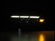 Load image into Gallery viewer, AlphaRex 15-17 Ford Mustang NOVA LED Proj Headlights Alpha Black w/Activ Light/Seq Signal/Switch DRL - Back View