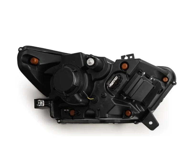 AlphaRex 15-17 Ford Mustang NOVA LED Proj Headlights Black w/Activ Light/Seq Signal/Switch DRL - Back View