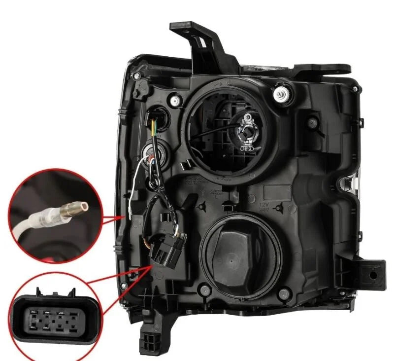 AlphaRex 15-19 Chevy Silverado 2500/3500 LUXX-Series Proj. Headlights Chrome w/Actv SeqSig & DRL - Additional View 5