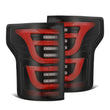Load image into Gallery viewer, AlphaRex 15-20 Ford F-150 Luxx LED Tail Lights (Pair) Black/Red (Not For Blind Spot Sensor Models) - Main Product View