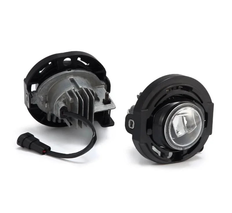 AlphaRex 15-23 Dodge Charger (Excludes SRT) DoubleTap Dual Color LED Projector Fog Lights - Back View