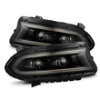 Load image into Gallery viewer, AlphaRex 15-23 Dodge Charger LUXX LED Proj Headlights Alpha-Black w/Actv Light &amp; Seq.Sig / SB DRL - Main Product View