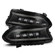 Load image into Gallery viewer, AlphaRex 15-23 Dodge Charger NOVA LED Proj Headlights Alpha-Blk w/Actv Light &amp; Seq.Sig / SB DRL - Main Product View