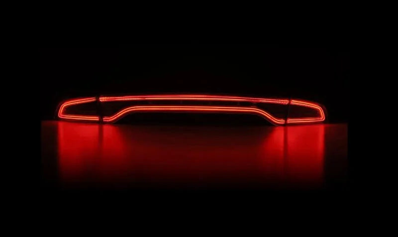 AlphaRex 15-23 Dodge Charger NOVA-Series Prismatic LED Tail Lights Black - Side View