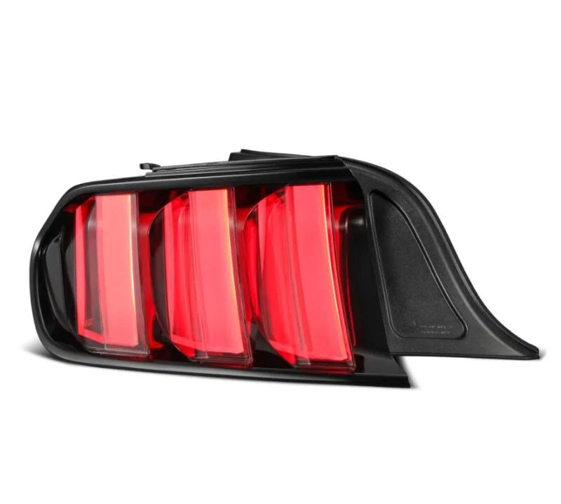AlphaRex 15-23 Ford Mustang NOVA-Series Prismatic LED Tail Lights Black-Clear - Side View