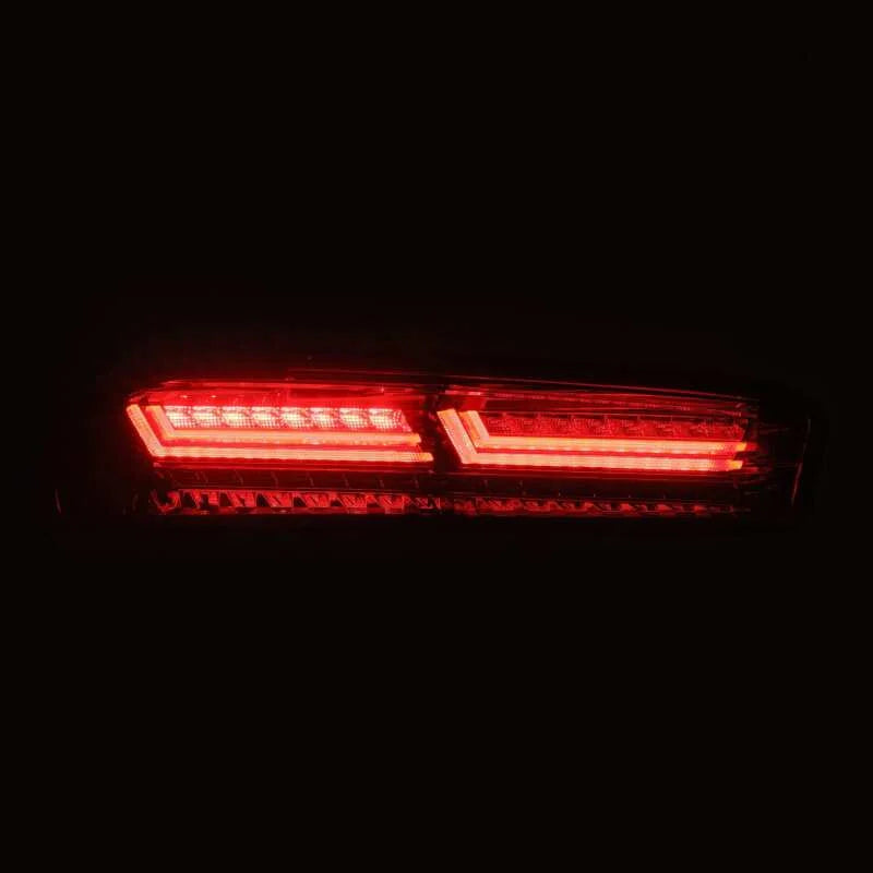 AlphaRex 16-18 Chevrolet Camaro PRO-Series LED Tail Lights Jet Black - Side View
