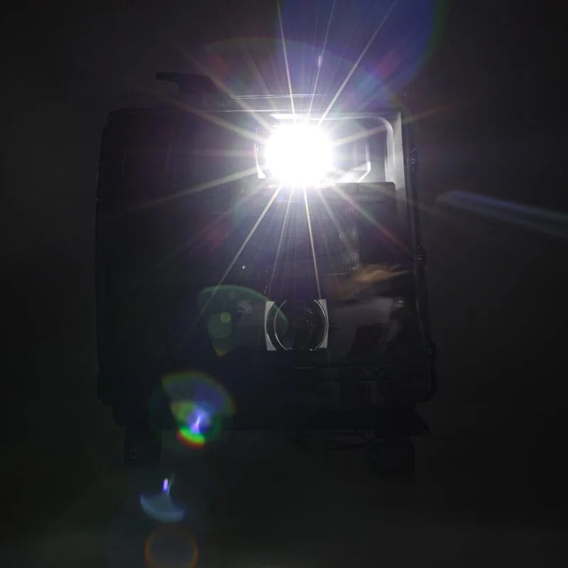 AlphaRex 16-18 Chevy 1500HD LUXX LED Proj Headlights BK w/Seq Actvn Light / SeqSig (Req PN 810023) - Additional View 5