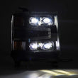 Load image into Gallery viewer, AlphaRex 16-18 Chevy 1500HD NOVA-Series LED Proj Headlights BK w/Actv Lgt/SeqSig &amp; DRL (Req 810023) - Additional View 5