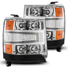 Load image into Gallery viewer, AlphaRex 16-18 Chevy 1500HD NOVA-Series LED Proj Headlights Chrm w/Actv Lgt/SeqSig &amp; DRL(Req 810023) - Main Product View