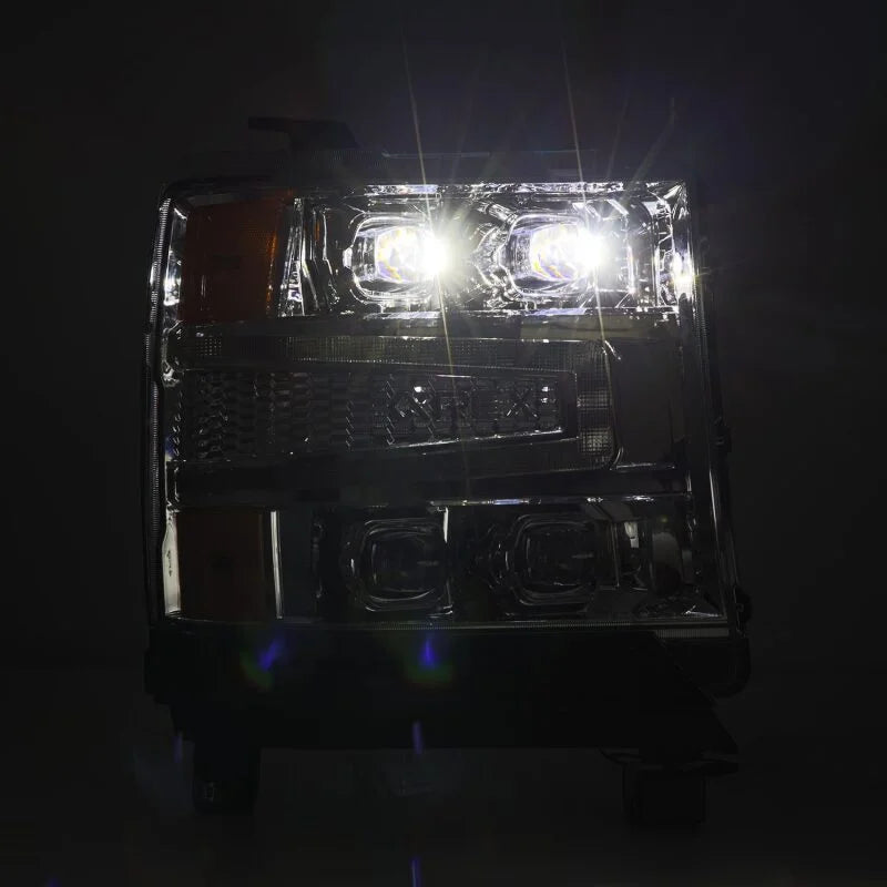 AlphaRex 16-18 Chevy 1500HD NOVA-Series LED Proj Headlights Chrm w/Actv Lgt/SeqSig & DRL(Req 810023) - Additional View 5