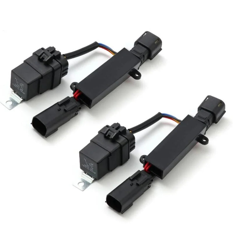 AlphaRex 16-18 GMC Sierra Stock LED Headlights to AlphaRex Projector Headlight Converters - Main Product View