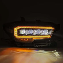 Load image into Gallery viewer, AlphaRex 16-20 Toyota Tacoma NOVA LED Projector Headlight Plank Style Alpha Black w/Activation Light - Side View
