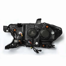 Load image into Gallery viewer, AlphaRex 16-20 Toyota Tacoma NOVA LED Projector Headlight Plank Style Alpha Black w/Activation Light - Back View