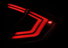 Load image into Gallery viewer, AlphaRex 16-21 Honda Civic Hatchback / Type-R FK8 Nova-Series LED Tail Lights (Pair) - Black - Side View