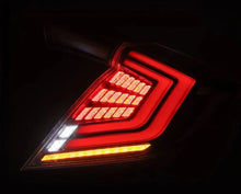 Load image into Gallery viewer, AlphaRex 16-21 Honda Civic Hatchback / Type-R FK8 Nova-Series LED Tail Lights (Pair) - Black - Additional View 5