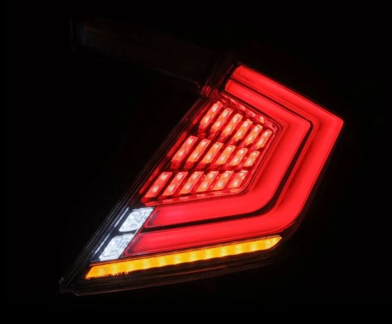 AlphaRex 16-21 Honda Civic Hatchback / Type-R FK8 Nova-Series LED Tail Lights (Pair) - Clear - Additional View 5