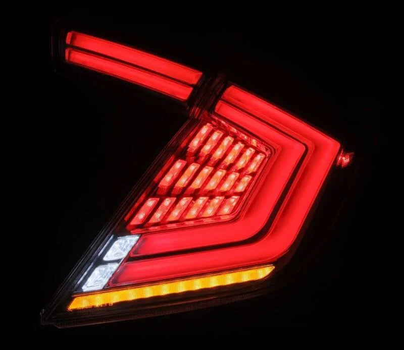 AlphaRex 16-21 Honda Civic Hatchback / Type-R FK8 Nova-Series LED Tail Lights (Pair) - Clear - Additional View 6