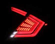 Load image into Gallery viewer, AlphaRex 16-21 Honda Civic Hatchback / Type-R FK8 Nova-Series LED Tail Lights - Clear Smoke - Back View