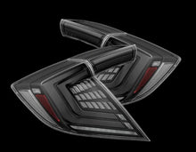 Load image into Gallery viewer, AlphaRex 16-21 Honda Civic Hatchback/ Type-R FK8 Nova-Series LED Tail Lights (Pair) - Alpha Black - Main Product View