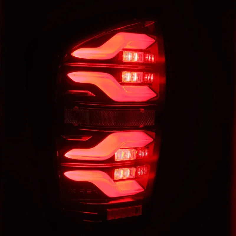 AlphaRex 16-21 Toyota Tacoma LUXX LED Taillights Blk/Red w/Activ Light/Seq Signal - Additional View 6
