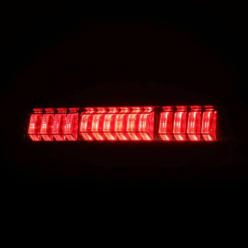 AlphaRex 16-23 Toyota Tacoma LUXX-Series LED 3rd Brake Light Black Smoke - Side View
