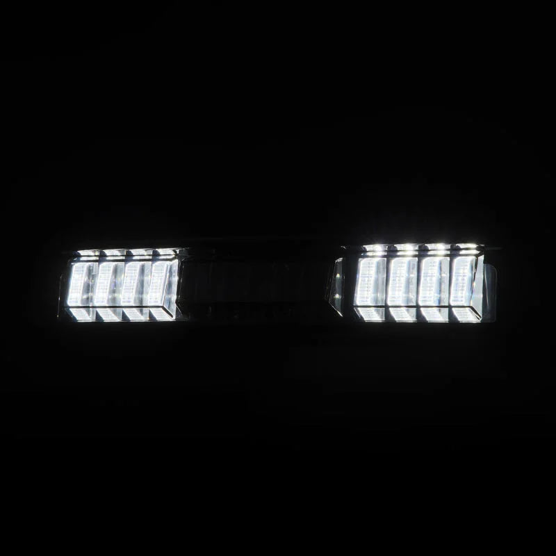 AlphaRex 16-23 Toyota Tacoma LUXX-Series LED 3rd Brake Light Black Smoke - Detail View