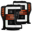 Load image into Gallery viewer, AlphaRex 17-19 Ford F-250 SD PRO-Series Proj Headlight Plnk Style Matte Blk w/Activ Light/Seq Signal - Main Product View