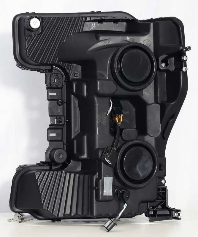 AlphaRex 17-19 Ford F-250 SD PRO-Series Proj Headlights Plank Style Black w/Activ Light/Seq Signal - Back View