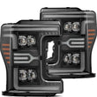 Load image into Gallery viewer, AlphaRex 17-19 Ford F-250/350/450 SD NOVA-Series LED Proj Headlights Bk w/Actv Light SeqSig &amp; SBDRL - Main Product View