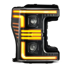 Load image into Gallery viewer, AlphaRex 17-19 Ford F-250/350/450/550 Super Duty PRO-Series Proj Headlights Alpha-Bk w/SS &amp; DRL - Additional View 5