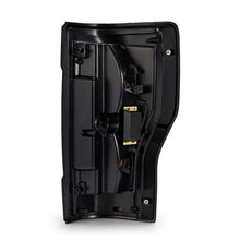 Load image into Gallery viewer, AlphaRex 17-19 Ford F250 Super Duty PRO-Series LED Tail Lights Jet Black (w/o Blind Spot Sensor) - Main Product View
