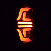 Load image into Gallery viewer, AlphaRex 17-19 Ford F250 Super Duty PRO-Series LED Tail Lights Jet Black (w/o Blind Spot Sensor) - Back View