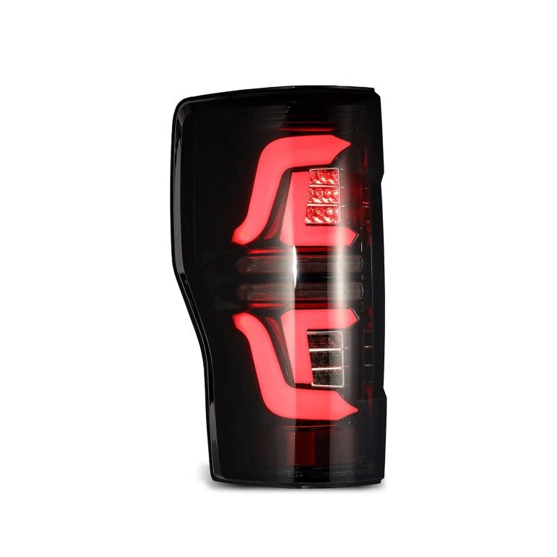 AlphaRex 17-19 Ford F250 Super Duty PRO-Series LED Tail Lights Jet Black (w/o Blind Spot Sensor) - Additional View 5