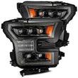 Load image into Gallery viewer, AlphaRex 17-20 Ford Raptor NOVA LED Proj Headlights Plank Style Alpha Black w/Activ Light/Seq Signal - Main Product View