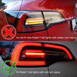 Load image into Gallery viewer, AlphaRex 17-22 Tesla Model 3 PRO-Series LED Tail Lights Jet Black w/Seq Sig - Side View