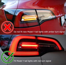 Load image into Gallery viewer, AlphaRex 17-22 Tesla Model 3 PRO-Series LED Tail Lights Jet Black w/Seq Sig - Side View