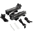 Load image into Gallery viewer, AlphaRex 17-23 Tesla Model 3/20-24 Model Y Double Tap Dual Color LED Projector Fog Lights - Side View