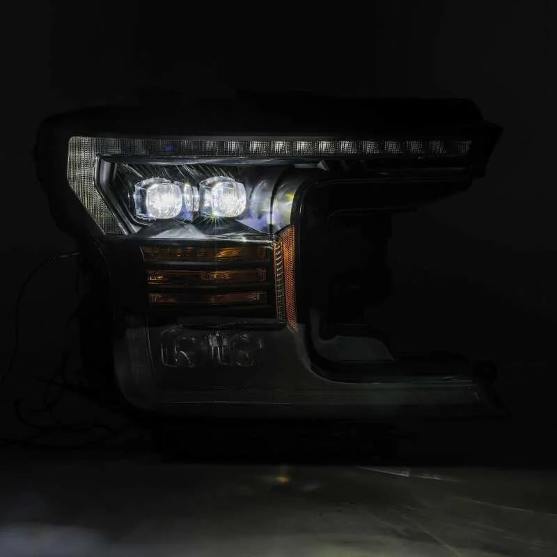 AlphaRex 18-19 Ford F-150 NOVA LED Proj Headlights Plank Style Matte Black w/Activ Light/Seq Signal - Additional View 5