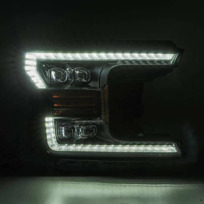 AlphaRex 18-19 Ford F-150 NOVA LED Proj Headlights Plank Style Matte Black w/Activ Light/Seq Signal - Additional View 6